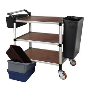 2단/3단 스텐 우드 서빙카트 (이동식대차 식당 운반카트)