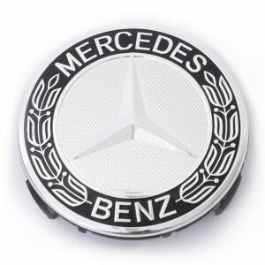 벤츠 휠캡 클립형 75mm 오리지널 블랙