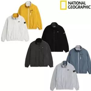 내셔널지오그래픽 N224UFJ130 하이넥 마이크로 플리스 배색 리버시블 집업