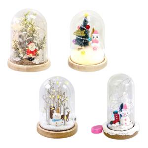 크리스마스 무드등 만들기 산타 겨울 아크릴돔 LED 장식 키트