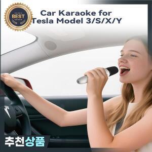 테슬라 모델 Y/3/X/사이버트럭용 T1-Car 노래방 마이크 USB-A & USB-C 수신기가  충전식 플러그 사용