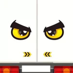 졸음운전방지 앵그리왕눈8 자동차스티커 210x200mm 고휘도 육각반사 화물 대형차량 야간스티커