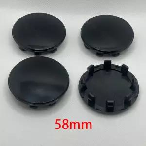 자동차휠캡 기아 스포티지 소렌토 리오 K5 옵티마용 자동차 휠 센터 허브 캡 블랙 로고 없음 허브캡 커버