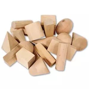 [수지원] 나무 입체도형 모형 19종 Wood Geometric Solids, Set of 19 학교 기관 단체