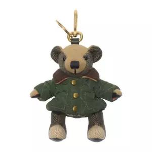 퀼티드 재킷 코듀로이 칼라 플러시 베어 키링 8120170 C1748