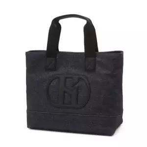 [롯데백화점]헤지스골프 [BEST]흑청 여성 로고장식 나일론 토트백(HWBA5F952N5)