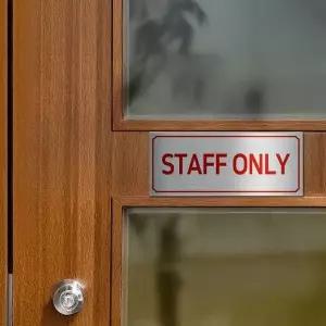 고품질 관계자외 출입금지(STAFF ONLY) 스티커 출입금지 경고 안내 (WFFVZ13)