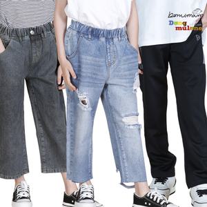 아동청바지 유아 어린이 심플 배기 일자 와이드 청바지 데님 반바지 청치마 치마레깅스 패딩모음