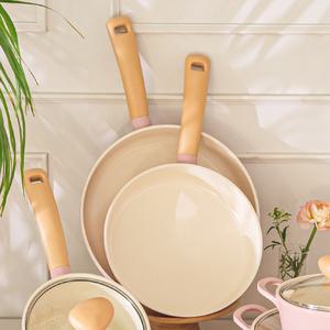 네오플램 에콜론 코팅 레트로 세라믹 후라이팬 궁중팬 24-28CM