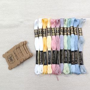 DMC 페일톤12색상-크라프트보빈포함/ DMC자수실25번면사 / 프랑스자수실세트