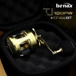 바낙스 TJ150PW 좌핸들 장구통릴 + 케이스 문어 타이라바 낚시 광어 우럭 민어