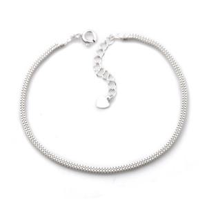 [라울스톤] 925 SILVER 심플박스 큐브 사각 스네이크 싱글 체인 레이어드 실버 은 팔찌