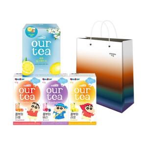 [아워티] 콤부차 10P 3종+레몬얼그레이8P+쇼핑백