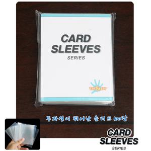 포카 포켓몬 카드 프로텍터 최적화 슬리브 100장/카드 보관 보호 투명비닐/유희왕 아미보 카드 보관비닐/완