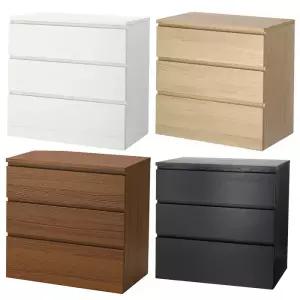 [롯데백화점]이케아 이케아 MALM 말름 3칸 서랍장/옷장/수납장/3단서랍/침실가구/인테리어