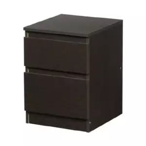 [롯데백화점]이케아 이케아 KULLEN 쿨렌 2칸 서랍장(블랙브라운)/침대협탁/선반/수납장