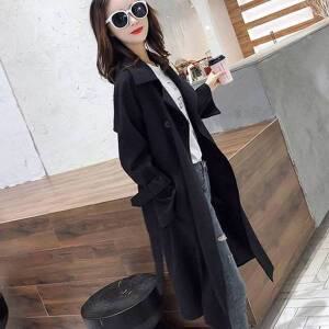 [제이큐]여자 아우터 바바리 코트 롱 기장 오피스룩 자켓