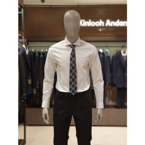 [갤러리아] 킨록 4계절 7.5와이드카라 슬림핏 정장 셔츠 화이트 (THD73)