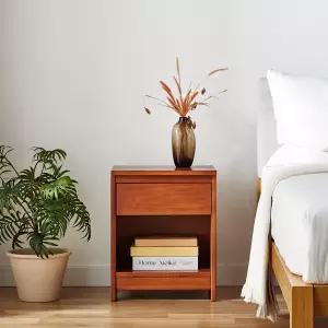 베네 원목 협탁 침대 옆 선반 미니 사이드테이블