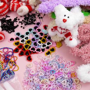 반짝퐁 5개 털 모루 인형 만들기 키트 키링 꾸미기 미술 수업 철사 공예용 재료