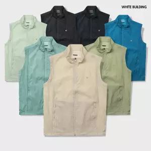 [화이트빌딩]화이트빌딩 남자 여름 망사조끼 등산 바람막이 단체조