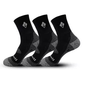 몽벨 남성용 마운틴 라인 드라이쿨 코마사 등산 양말 쿠션 중목 3족 MB-S06