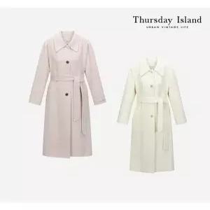 [써스데이아일랜드][Thursday Island] 싱글여밈 핸드메이드 코트(T228MCT534W)