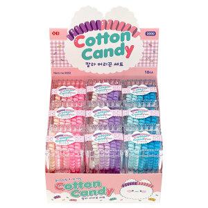 18개 조선문방구 코튼캔디칼라머리끈세트(5p) 1박스