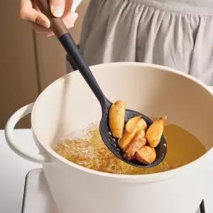 트루쿡 북미산 월넛 실리콘 조리도구 스키밍국자, 1개