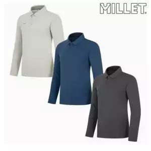 [밀레](마산점)남성 가을/겨울 따뜻한 원단 카라 긴팔 티셔츠 (정상가: 99,000원)