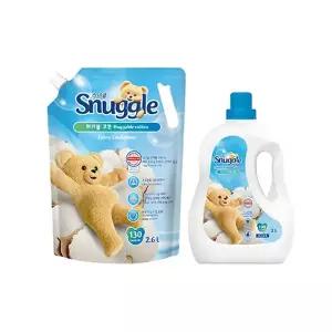 스너글 초고농축 섬유유연제 허거블코튼 용기, 2L, 1개 + 리필, 2.6L , 1개