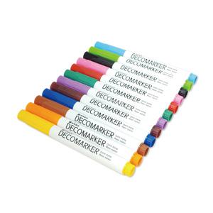 데코칠 전용 데코 마카 12색세트 수성 마카펜 워터 매직펜 신기한 요술펜 보드 플로팅펜
