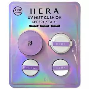 헤라 UV 미스트 쿠션 21N1 바닐라 (15g 본품 + 15g 리필 + 퍼프 2개)