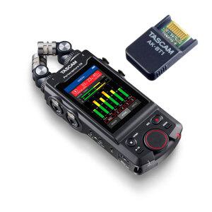 TASCAM 타스캠 Portacapture X8 + AK-BT1 블루투스 어댑터 추가 휴대용 레코더 녹음기 패키지