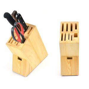 통 11호 케이스 주방 보관 가위꽂이 원목 받침대 나이프케이스 정리함 9구 집 블럭 꽃이 우드 보관함 꽂이