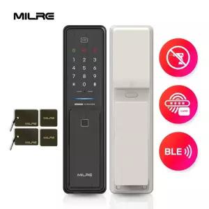 밀레 지문인식 푸시풀 도어락 현관문 번호키 스마트 디지털 ME-P73F