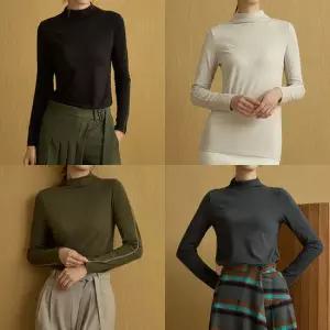 모달배색스티치티블라우스4종세트