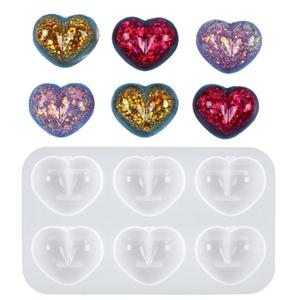 레진 아트 몰드 UV 크리스탈 레진 공예 재료 입체 하트 실리콘 몰드