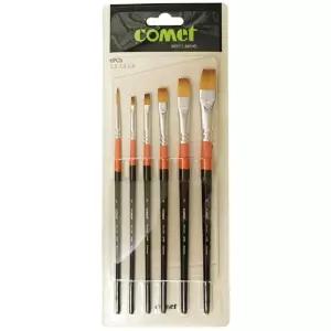 칠성당 코메트 디자인구성붓 948F R 6본세트/수채화/아크릴/세필/백붓/미술/도구/페이스/페인팅/문구