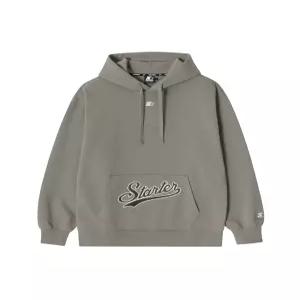 [스타터 블랙라벨]웨이브 로고 헤비 스웨트 후디 (브라운) SA251IHD06_BRN