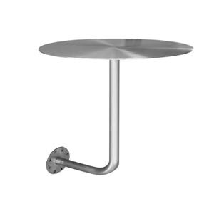 벽부착 카페 테이블 벽부형 라운드 폴딩 길이90x너비50x높이75 벽걸이 간이 라운트