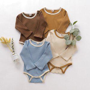 [엠케이]배색U넥 골지 긴팔 바디슈트 304241