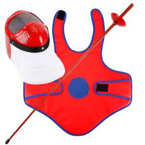 유아용 펜싱 칼 세트 펜싱복 마스크 보호대 장비 어린이용 플라스틱 훈련 슈트