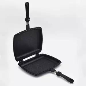 키친아트 양면팬 28cm/양면팬 후라이팬 생선구이 바비큐 팬케이크 프라이펜 그릴 구이팬 누룽지 요리