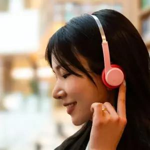 [리스닝룸 by ODE](강남점)몬도 프리스타일 핑크 온이어 레트로 헤드폰 페더엘리아스