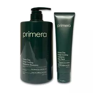 프리메라 그린티 스칼프 쿨링 인텐시브 헤어 기프트 세트 2종 샴푸 1000ml + 헤어 팩 150ml 대용량