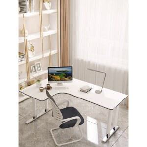 코너 모서리 사무용 재택근무 블랙 공간 100x80x75cm 코너책상 L자형 책상 현대