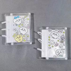 투명 아크릴 3공 포카 바인더 미니 홀더북 파츠꾸미기