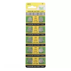 10알 AG8 LR1120 391 버튼 전지 건전지 배터리 시계 T498-8