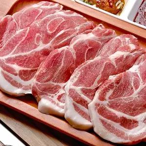 스페인 듀록 흑돼지 프리미엄 목살 2kg (18mm컷팅/구이용)